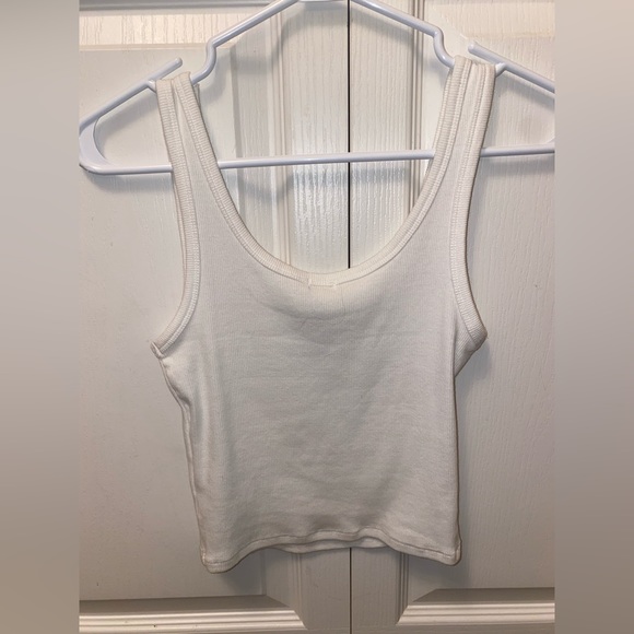 White tank top rose patch XS - Picture 2 of 4